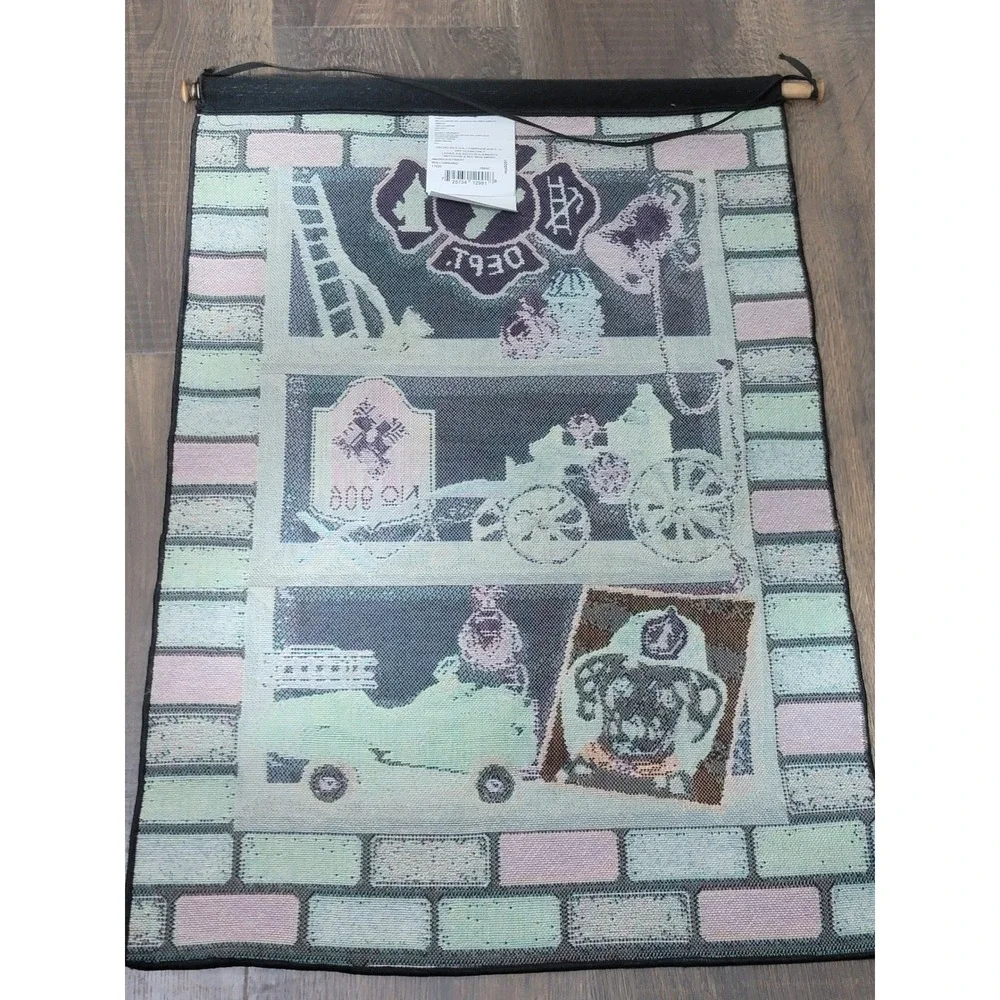 Firefighter Wall‎ Hanging Tapestry Vintage Fire Dept Dalmatian Decor